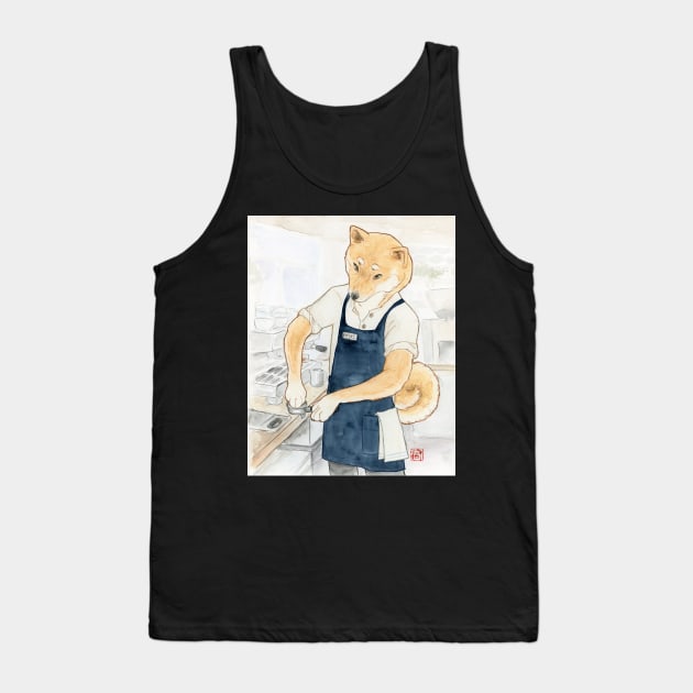 Barista Shiba Yuuta Tank Top by aMIYAKOm